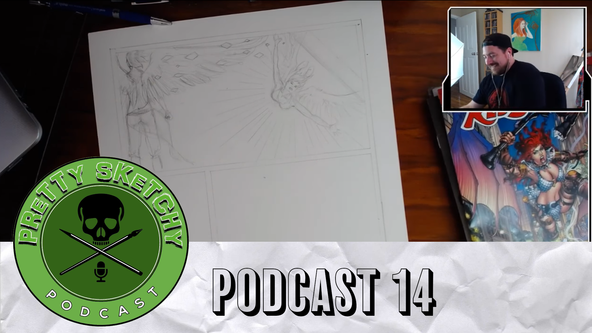 Pretty Sketchy Podcast - Episode 14 - Drawing Page 5 Youtube