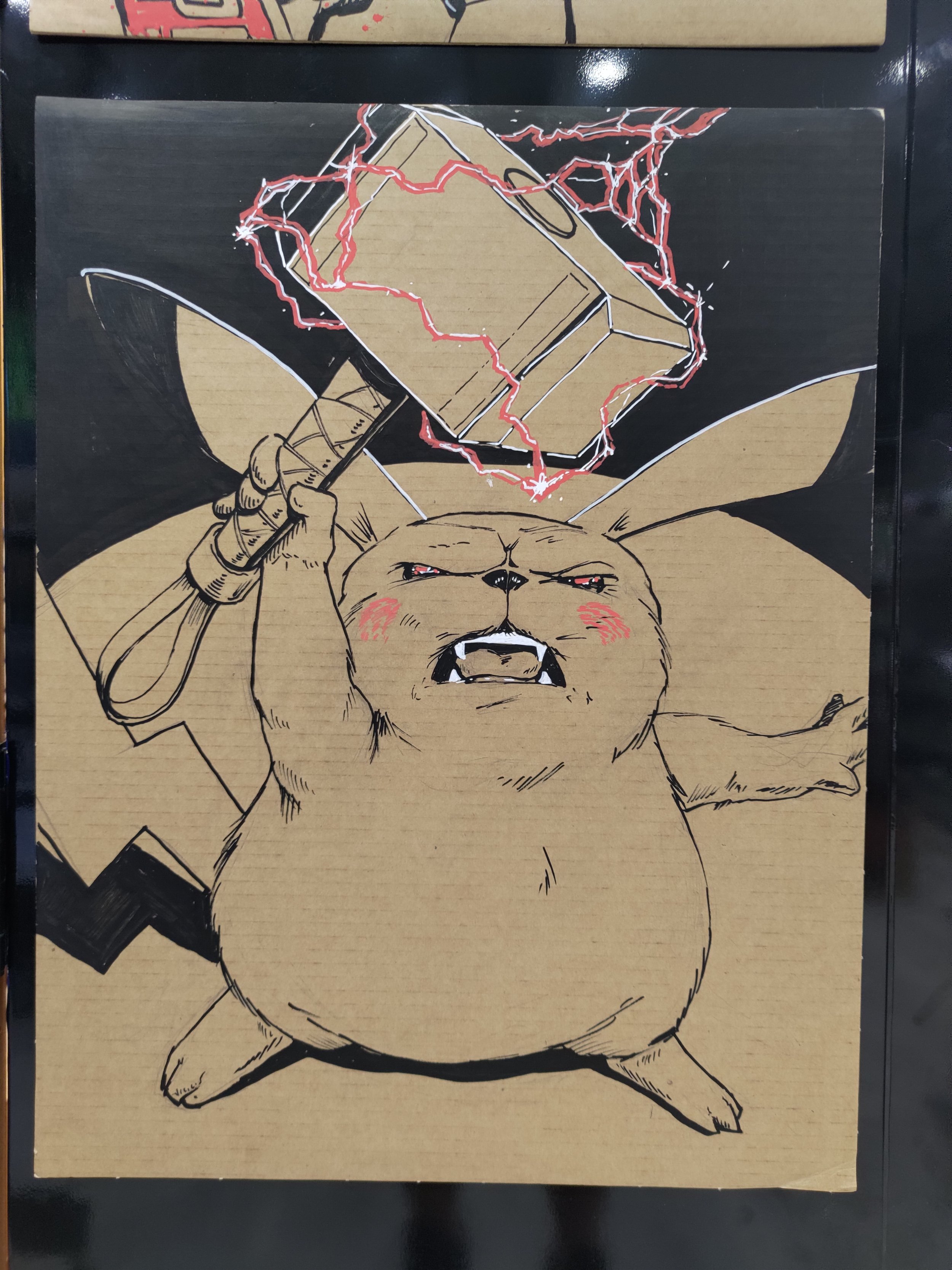 Thorpachu | Paint Marker on Card