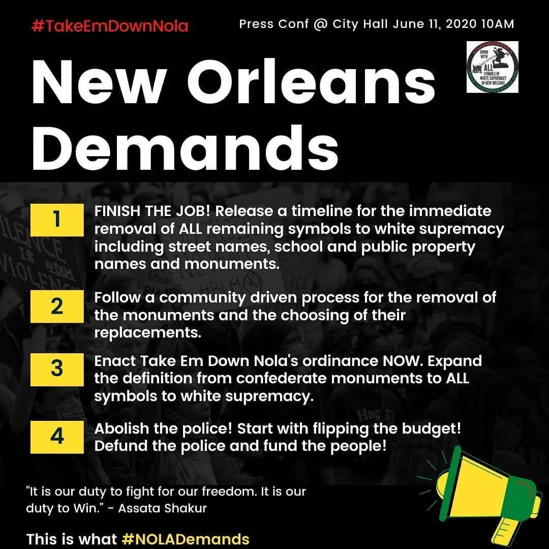 Press Conference: FINISH THE JOB! Remove ALL Symbols to White Supremacy and Abolish the Police!