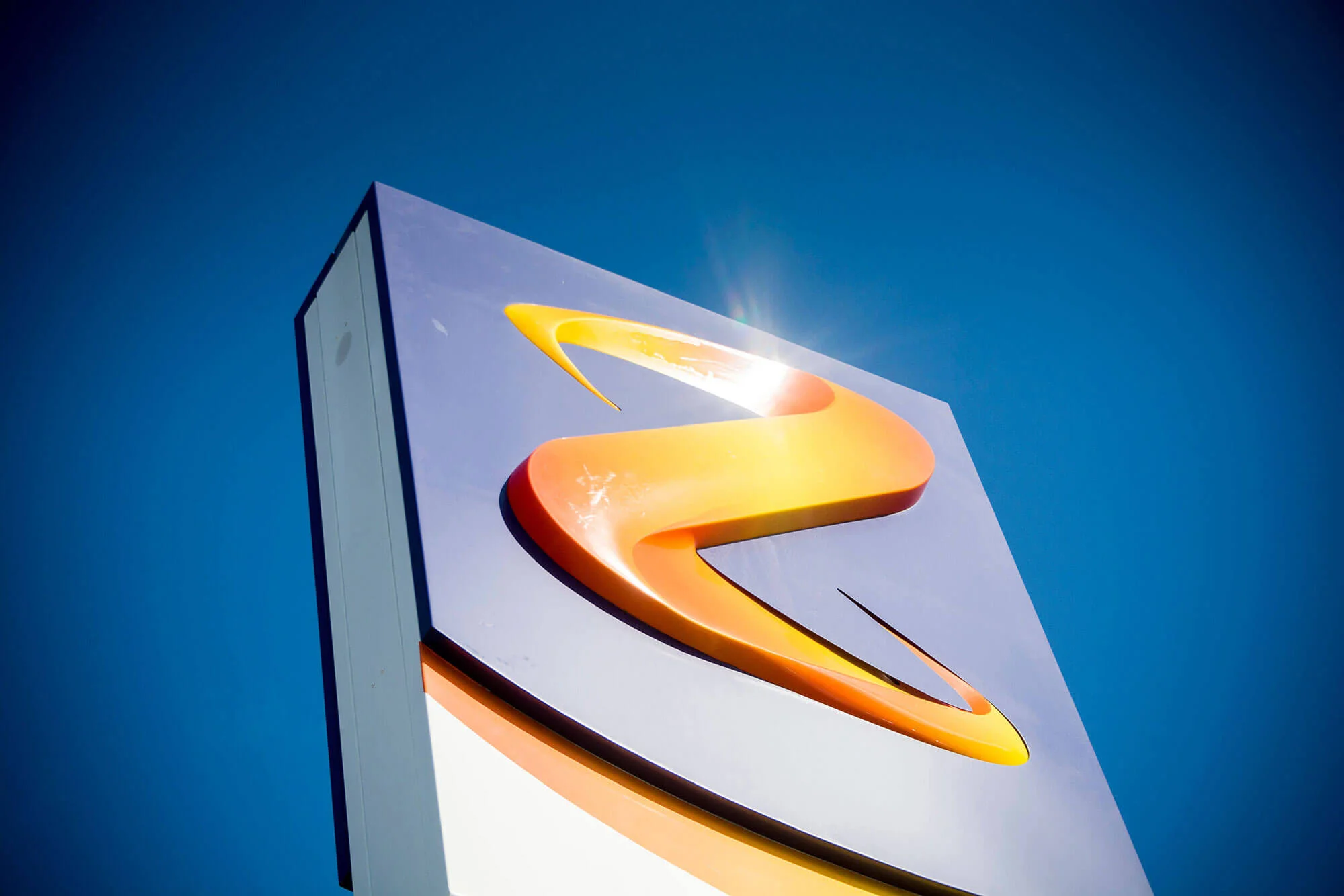 Z petrol station shop signage in Nelson