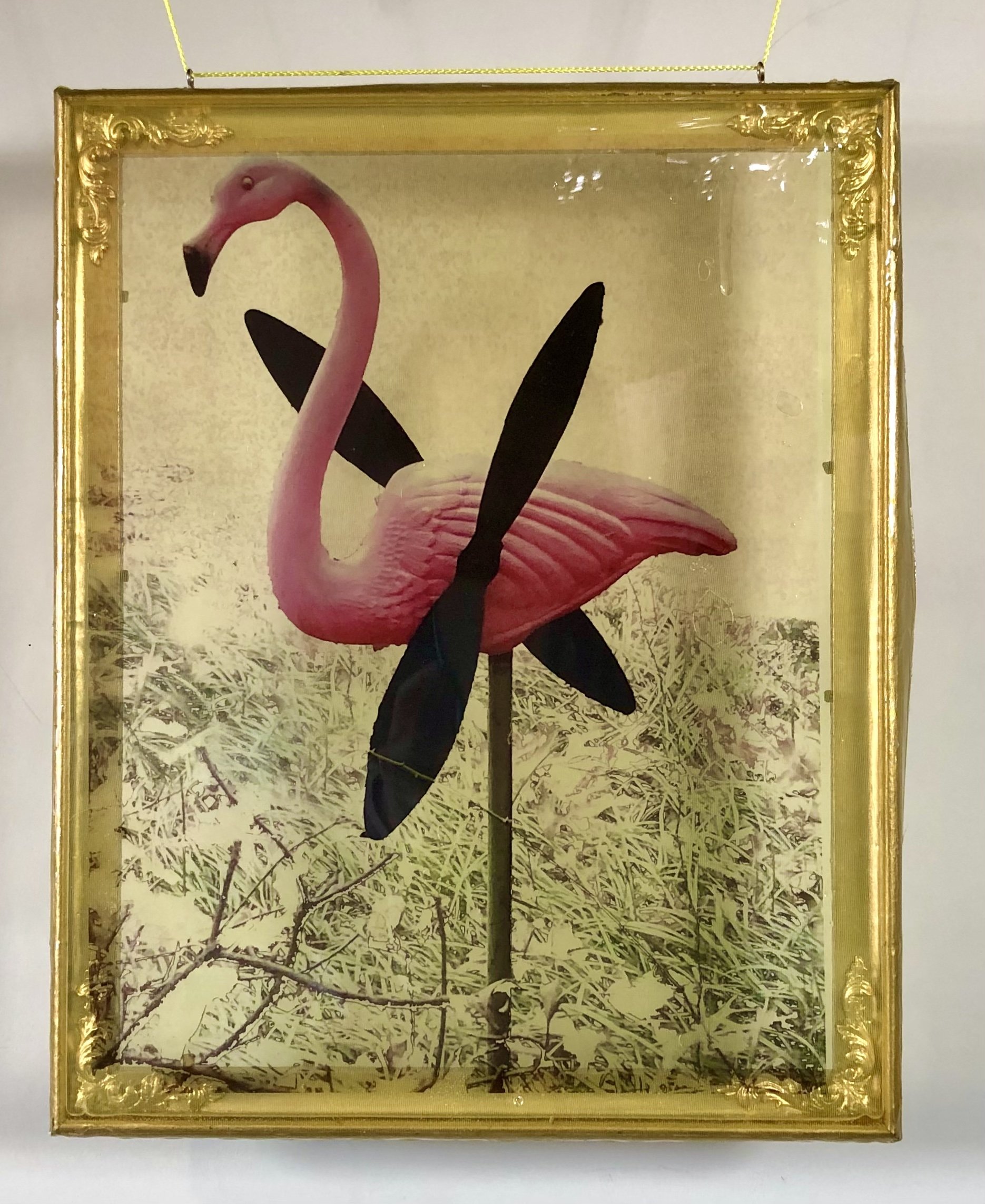    This Flamingo Garden Stake lived at my grandparents house in Diamond Hill. When they passed, it flew all the way to Meadowbrook.   ~ Stephanie Watson  