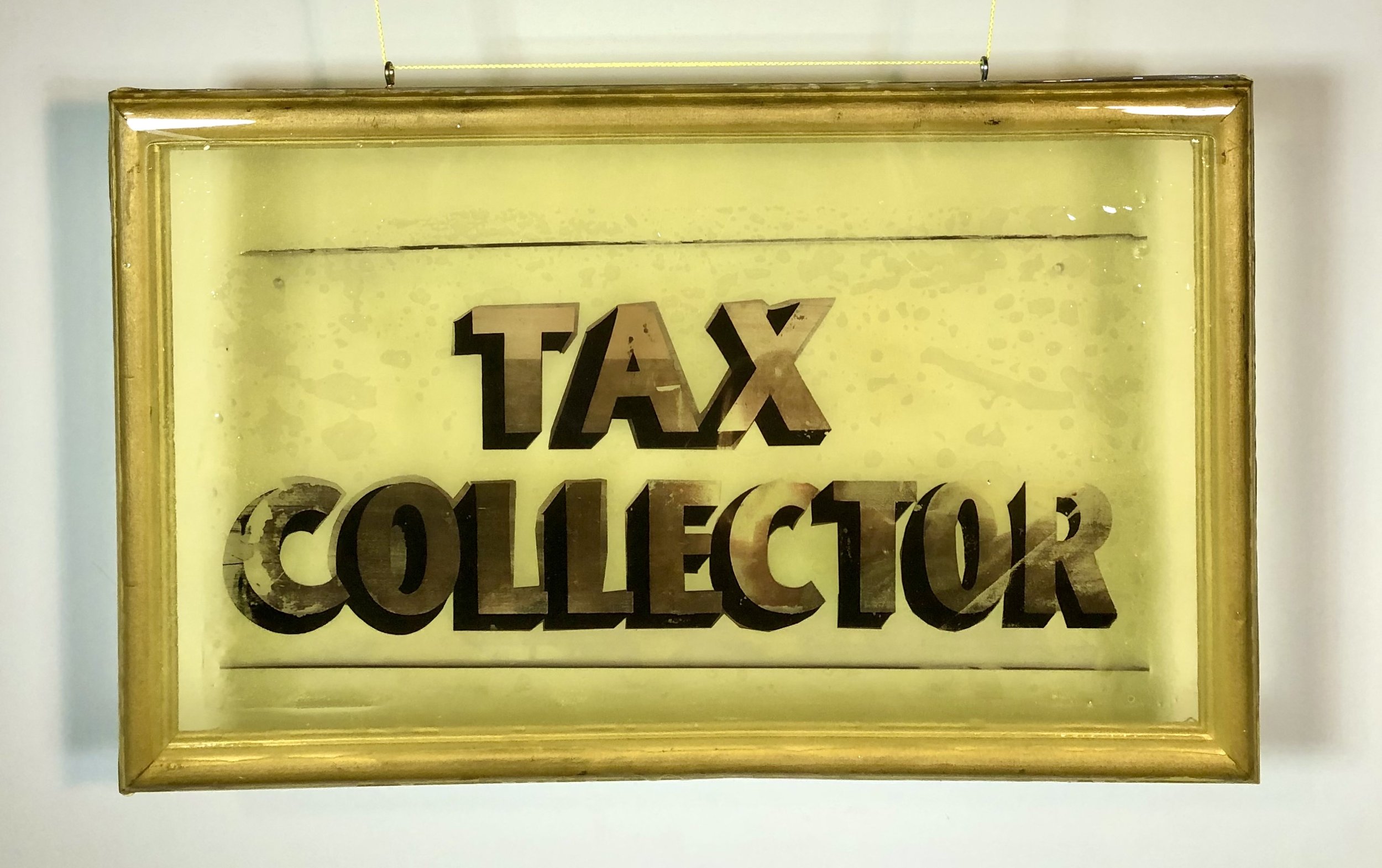    This Tax Collector Sign hung in the corridor outside my Grandfather's office in the Tarrant County Courthouse. He was Reed Stewart, the Tax assessor/collector for 36 years until he retired at 83 years . I loved to visit his office and watch the Ro