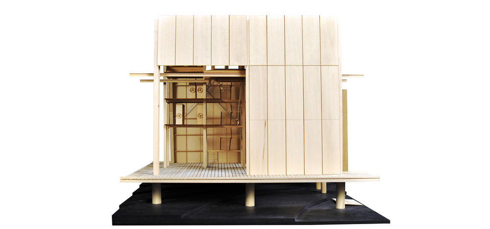 Tectonic Section Model / Looking E