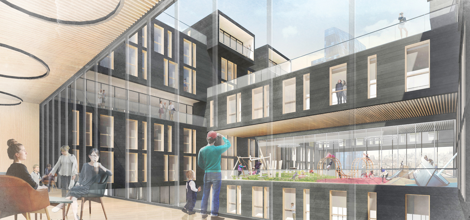 Rendering 02/ Common Space and Daycare