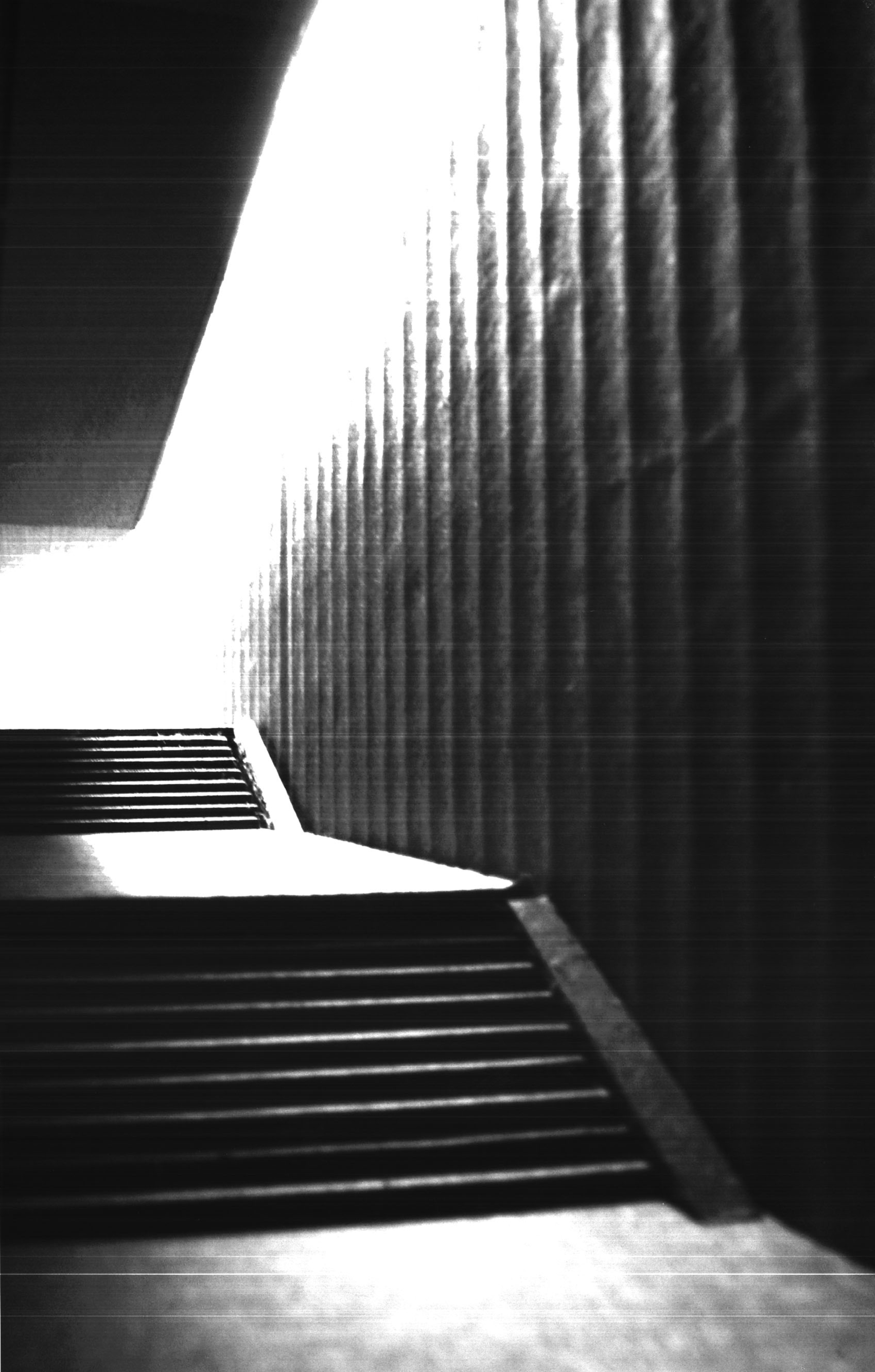 Model Photo 01 / Exterior Stair and Existing Exposed Brick Wall