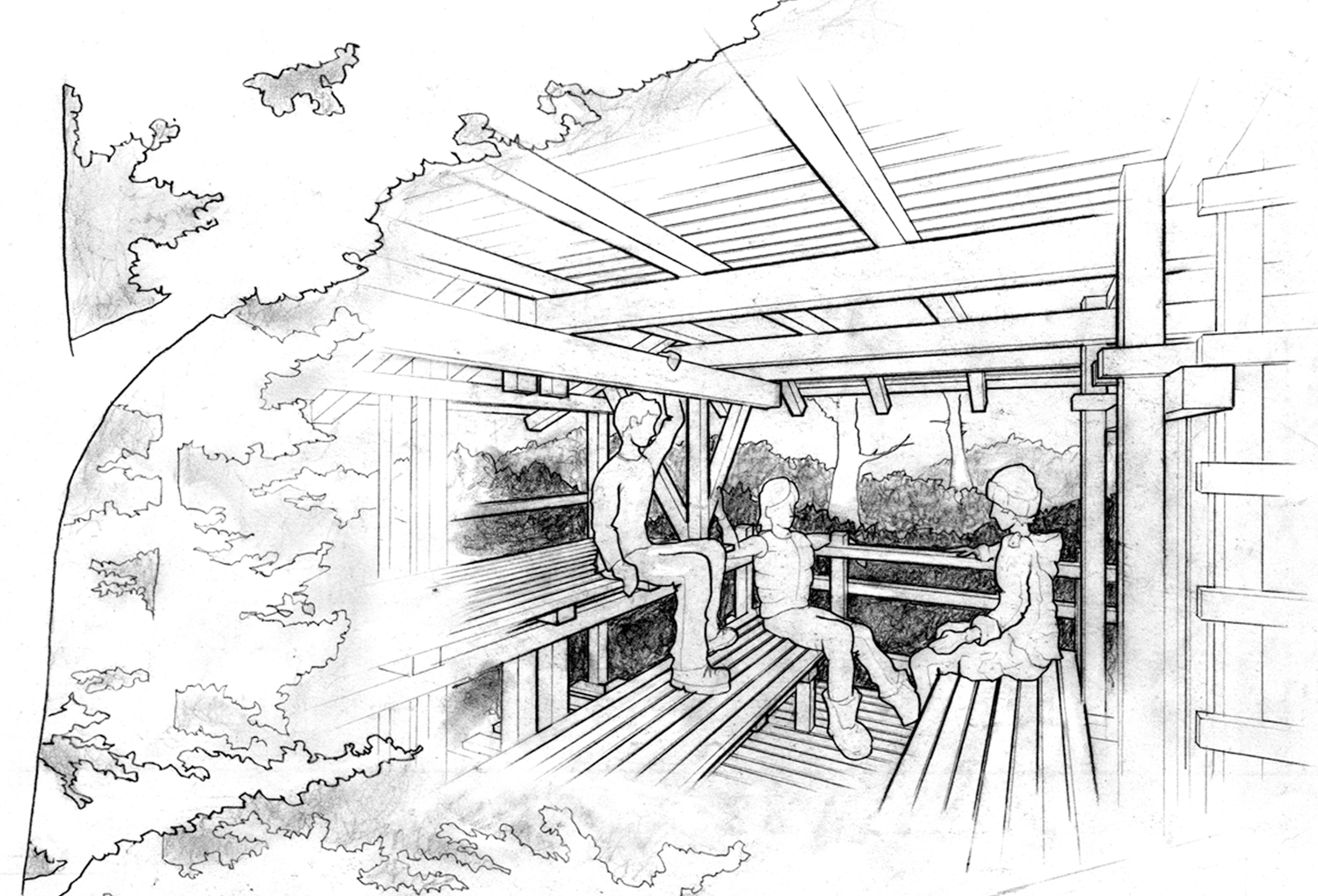 Rendering 01 / Camp Leader's Bunks