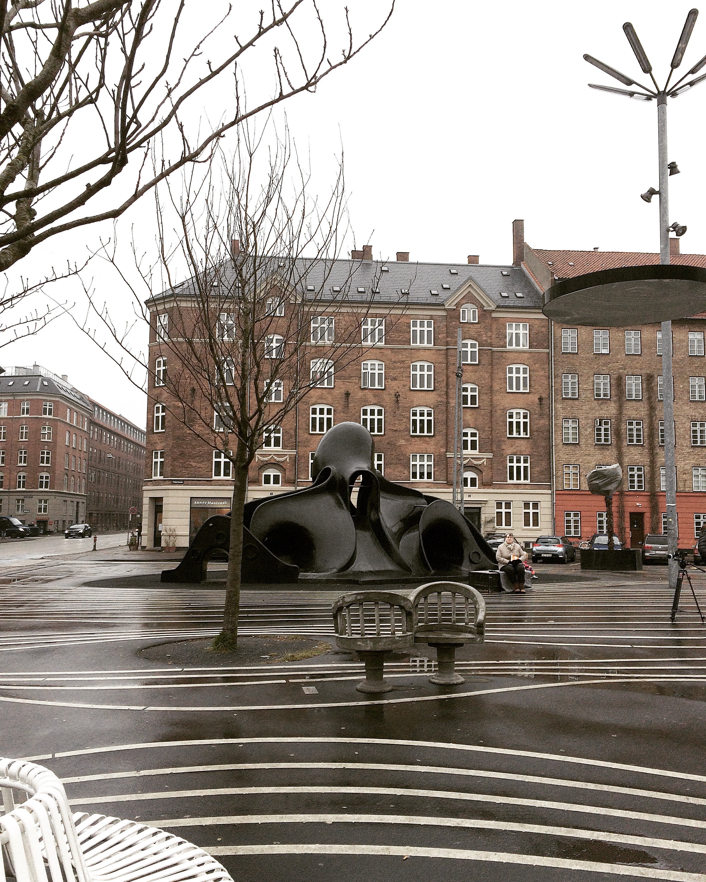 Superkilen, black octopus slide, photo by author