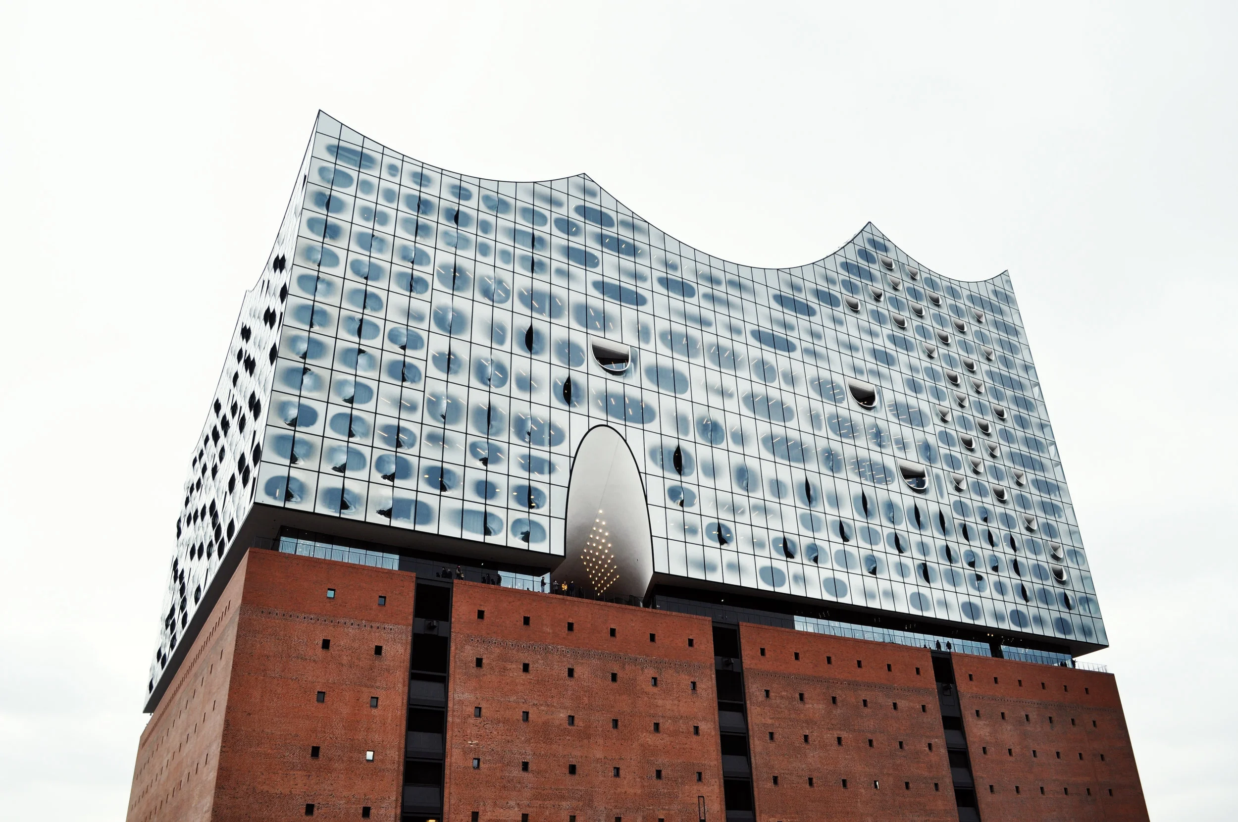 Elbphilharmonie from the city, photo by author