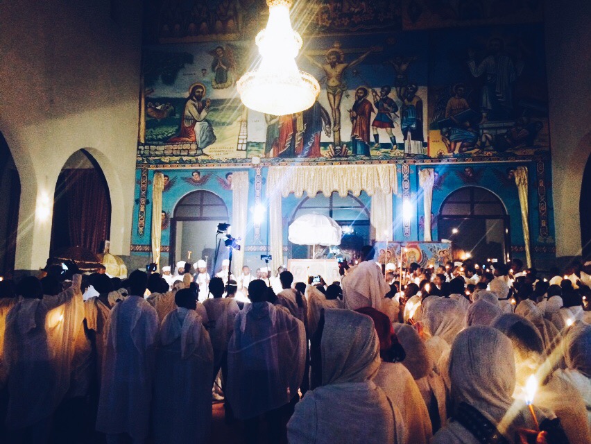 Easter Eve Candlelight Service in Mekelle, Ethiopia.
