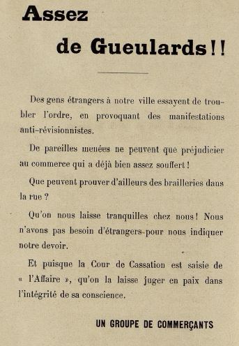 Antisémitisme - polémique - 1888 à 1898