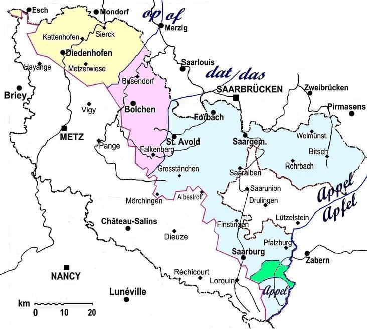 Les frontières linguistiques du Haut Moyen Âge en lorraine 
