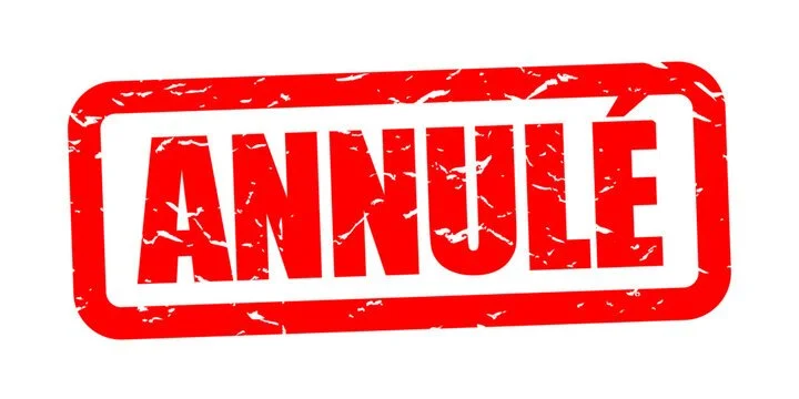Conférence annulée