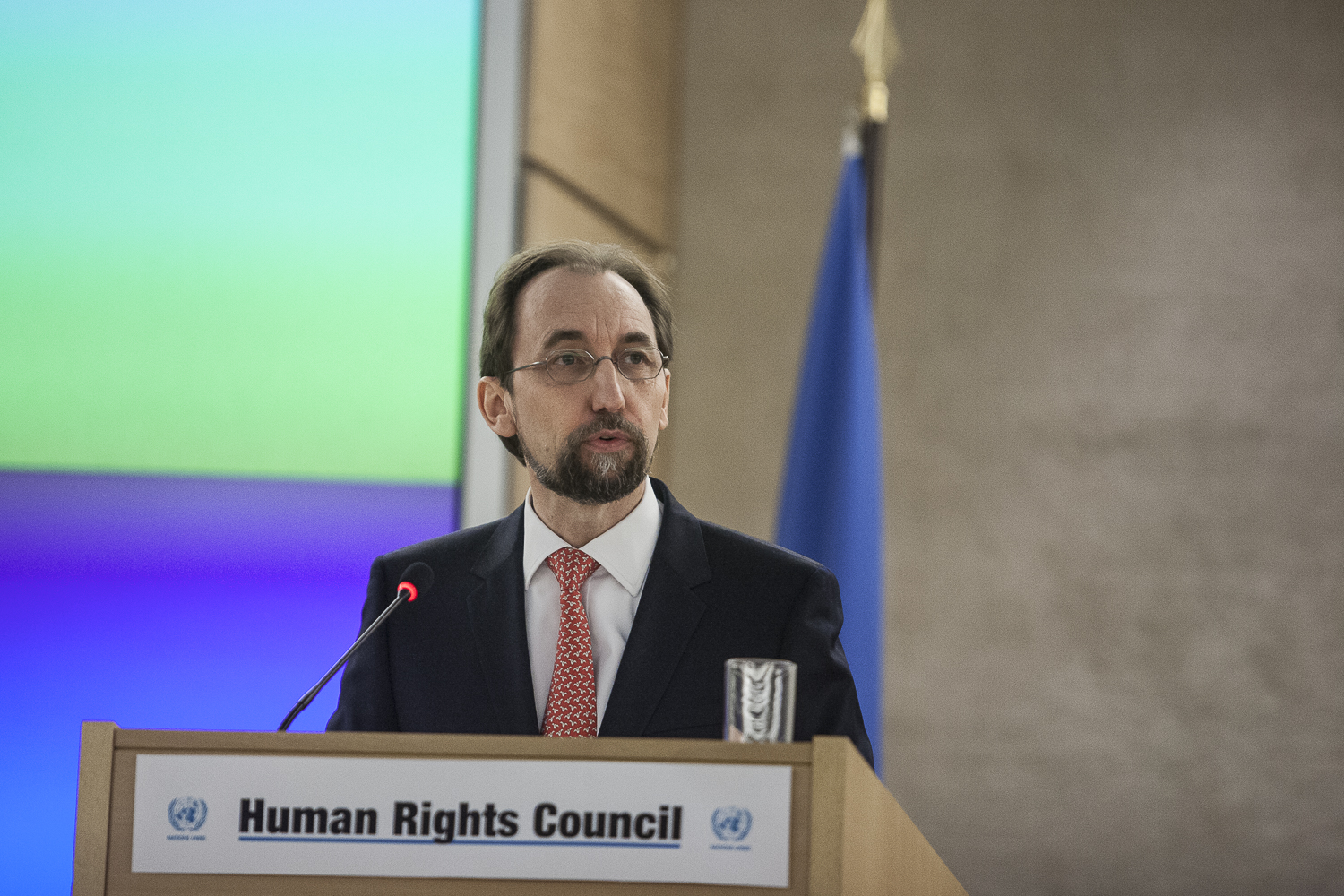 Le Haut-Commissaire de l’ONU aux droits de l'Homme, Zeid Ra'ad Al Hussein. © Alberto Campi