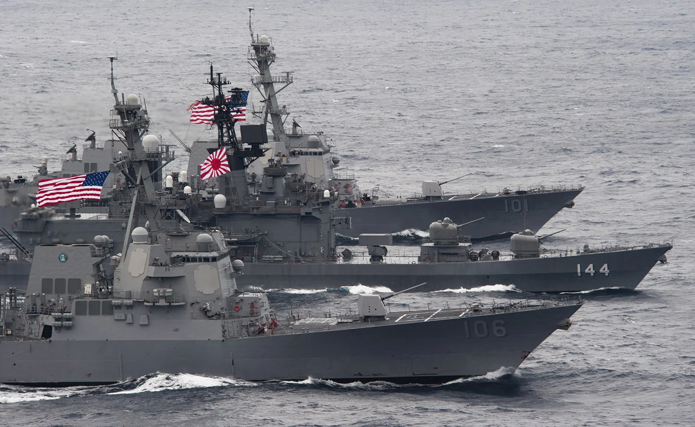 Cooperation on maritime security between Japan and US. © Official US Navy imagerie / 2016