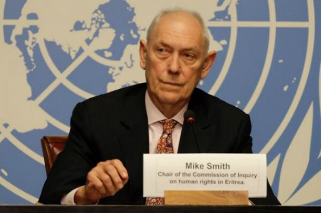 Mike Smith, président de la Commission d'enquête sur la situation des droits de l'homme en Érythrée . © Daniel Johnson / UNOG / 8 juin 2016