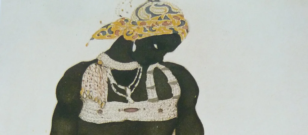 Scénographie pour le ballet Shéhérazade (1910). Détail.