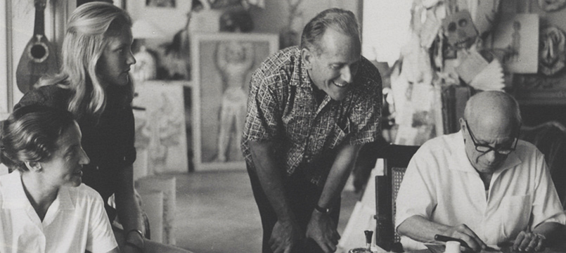 Gérald Cramer avec Pablo Picasso. © Courtesy Patrick Cramer