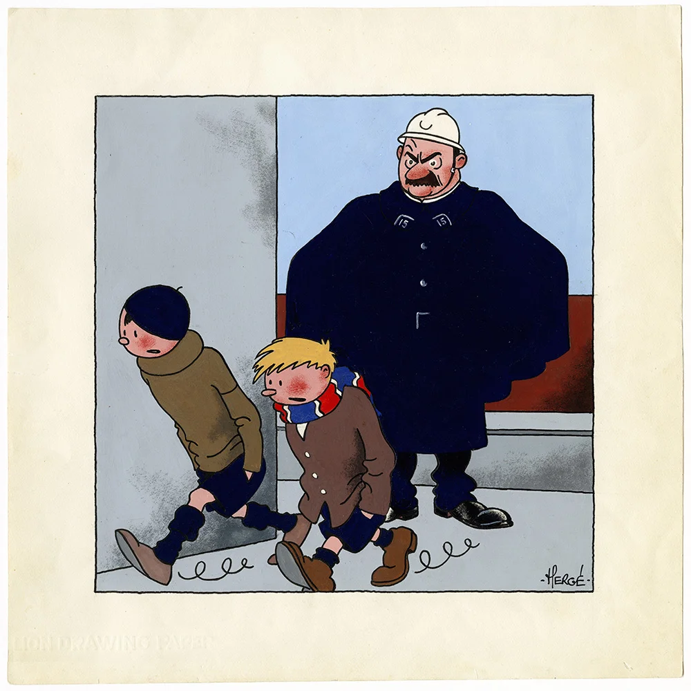 Les Nouveaux Exploits de Quick et Flupke, gamins de Bruxelles, 1934. © Hergé-Moulinsart 2016