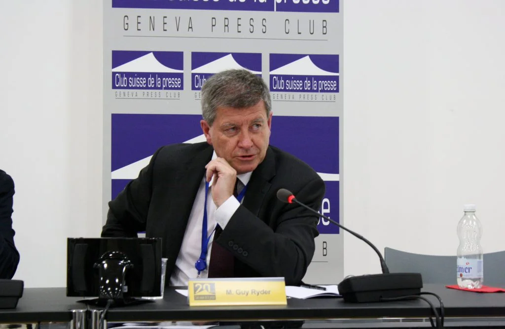 Guy Ryder, directeur général de l’Organisation internationale du travail (OIT), vu par © Tobias Clerc / Club suisse de la presse, Genève