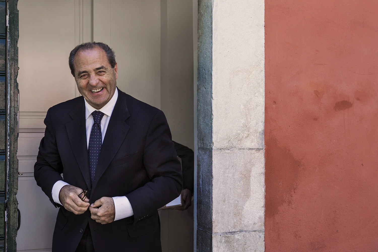L’ex-juge Antonio Di Pietro au Club suisse de la presse à Genève. © Alberto Campi / 9 mai 2017