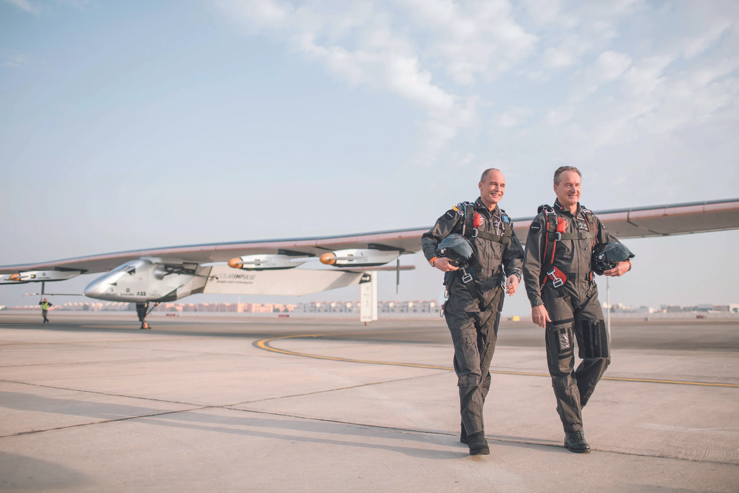 Bertrand Piccard et André Borschberg. © Solar Impulse, Ackermann, Rezo.ch