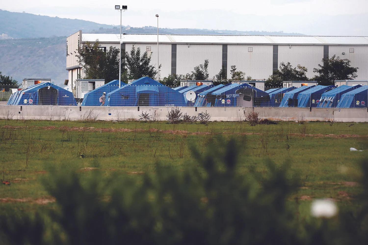 Le camp «officiel» de San Fernandino en Calabre. © Magali Girardin / Septembre 2017