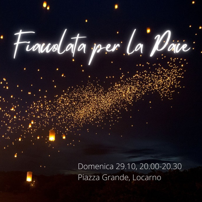 Scateniamo la pace, non la guerra: Locarno organizza una fiaccolata silenziosa
