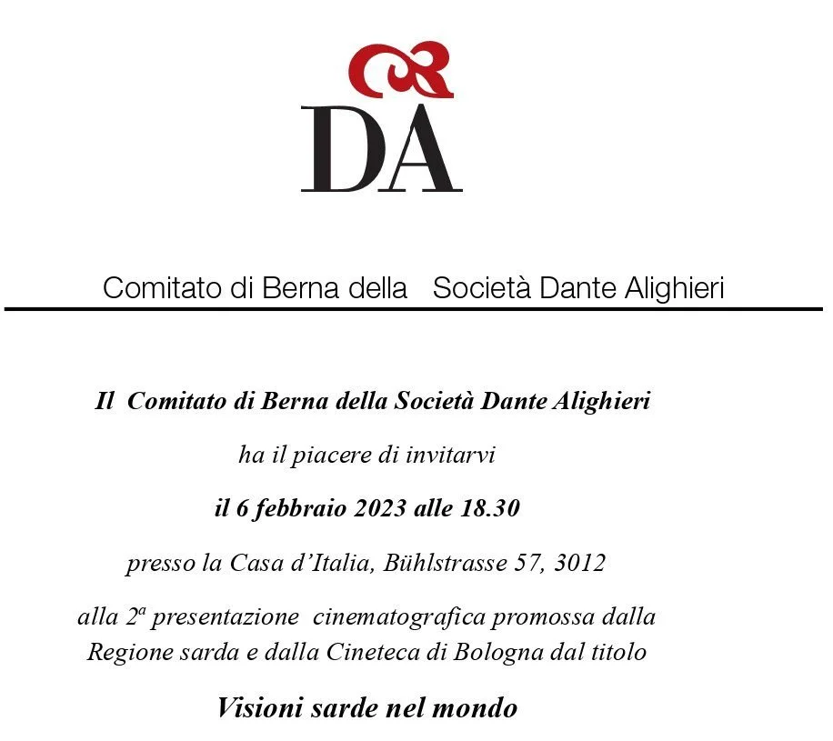 Visioni sarde nel mondo — La IX Edizione parte da Berna