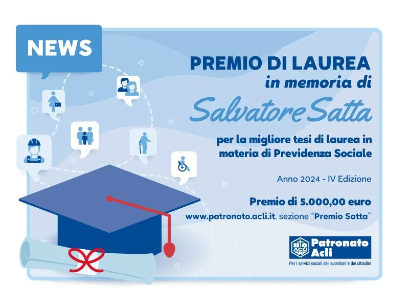 Premio Satta: il Patronato Acli indice la quarta edizione 