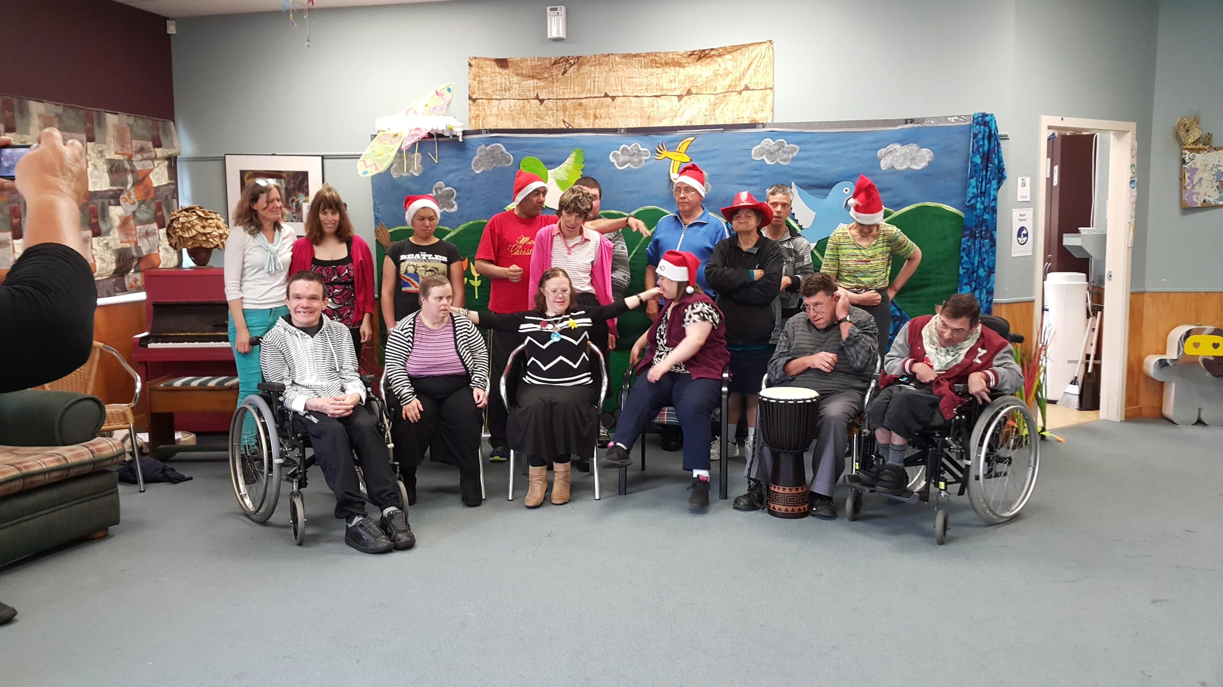 The whole gang at Christmas 2014 big sing