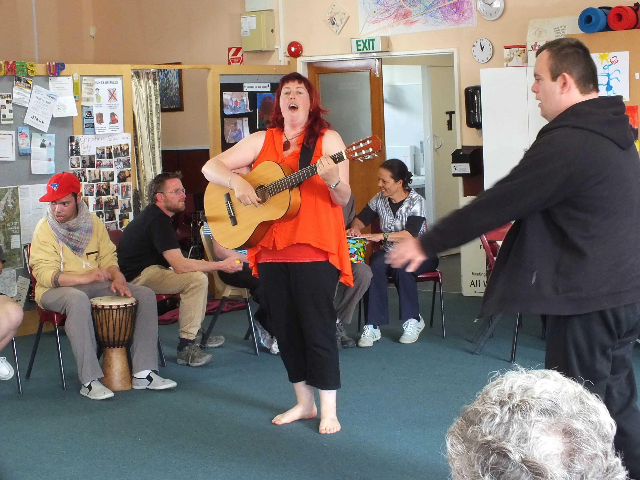 Our final Singing jam with Thumbs up and Hutt Valley Disabled Resources Trust