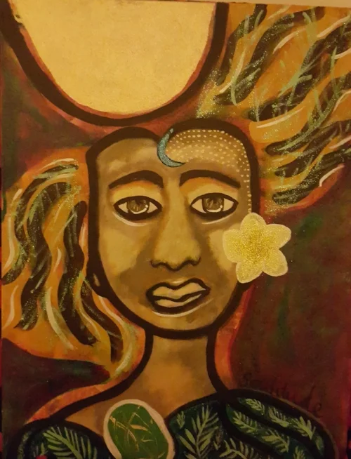 Here is my finished painting: Soulitude, soul with attitude. "Radiance is in all light"