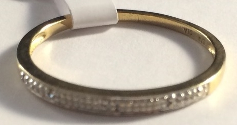 9ct Diamond Chip Band Ring ref B1302 - £35c.jpg