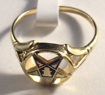 9ct Eastern Star Ring ref B1302 - £55c.jpg