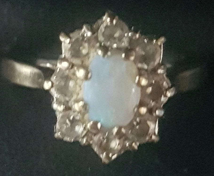 9ct cz & opal ring size j bi228 £75.jpg
