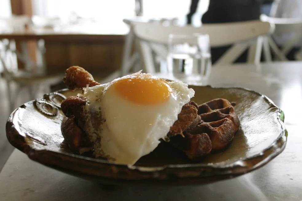 When in The City, Duck and Waffle.