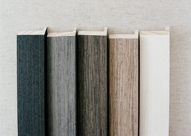 1. Coal 2. Ash 3. Walnut 4. Aged Oak 5. Limewash