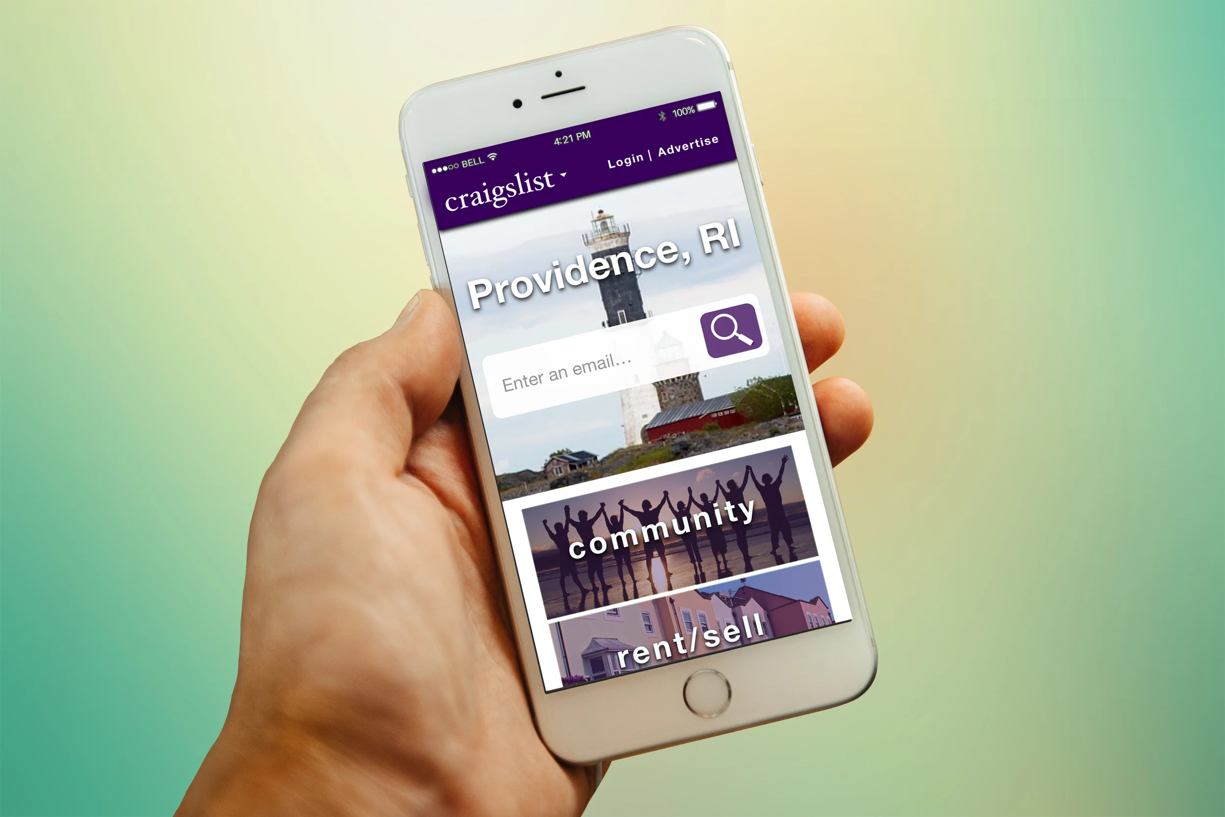 Craigslist Reboot Mock-Up (Mobile)