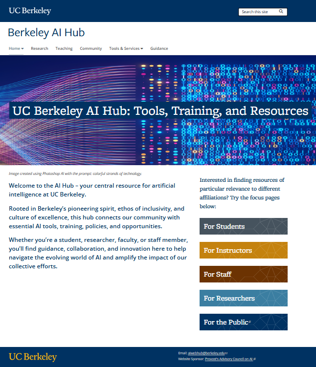 AI Hub launched 2025 UX guidance and art direction