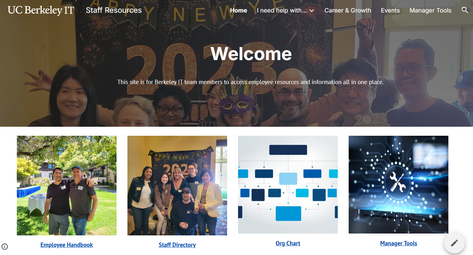 Berkeley IT Staff intranet launched 2026