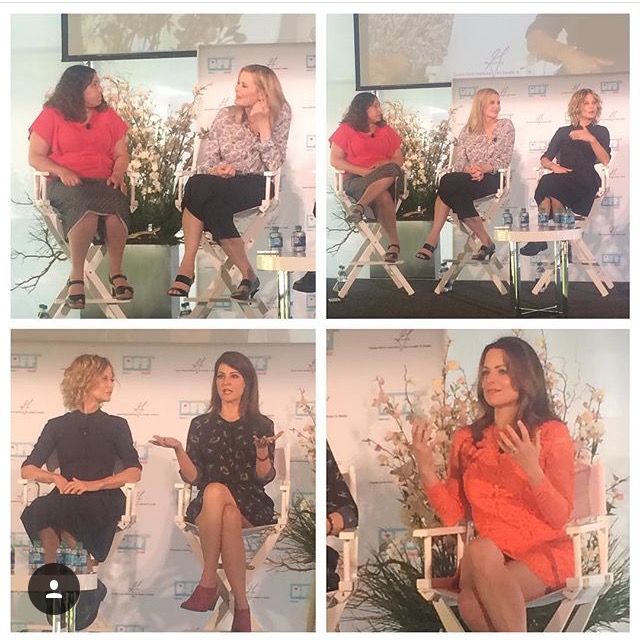 The best panel of the week for us was listening to Geena Davis (still our BFF), Meg Ryan, Nia Vardalos, and Kimberly Williams Paisley.