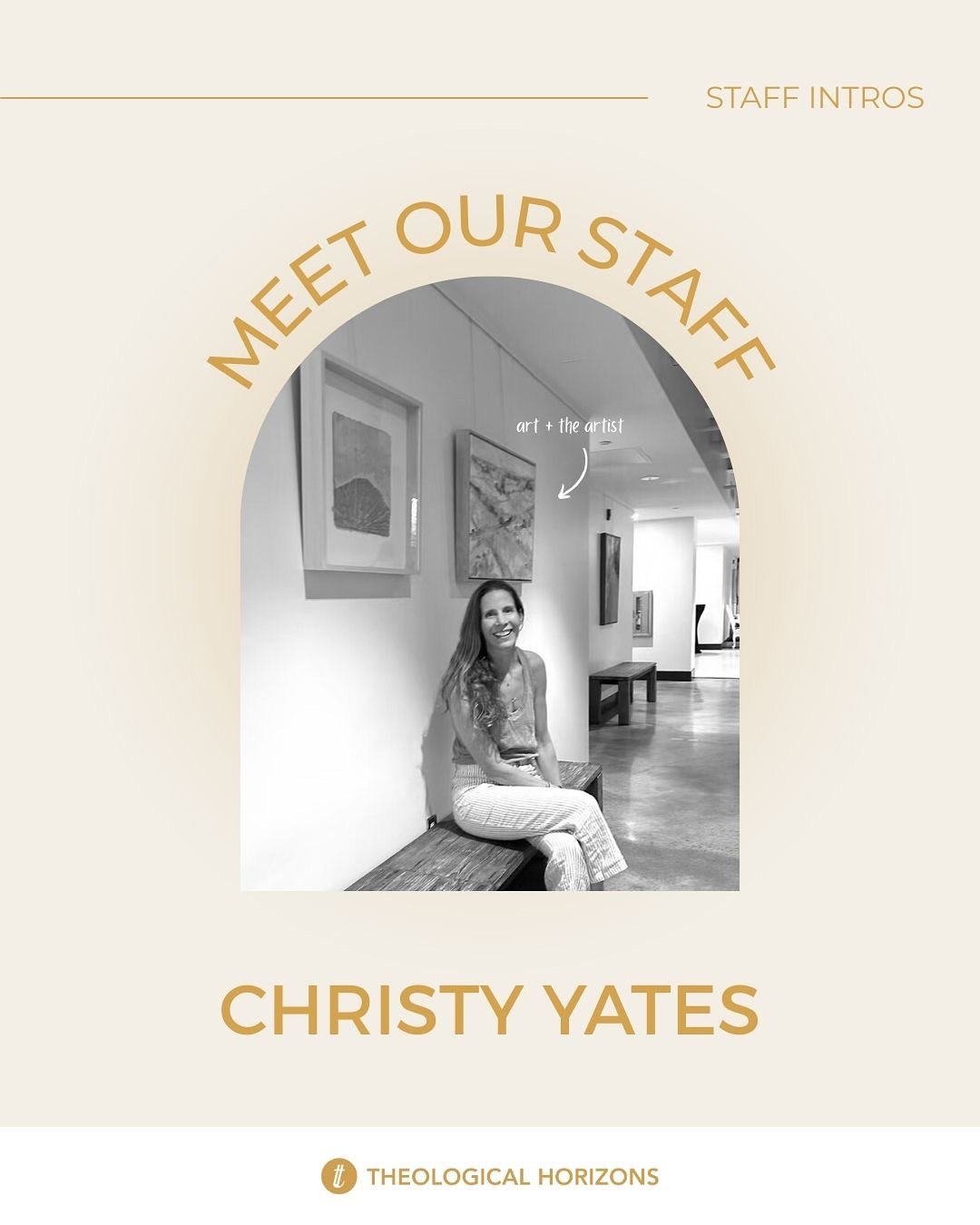 Our next staff introduction is Christy Yates! She has been our associate director for 11 years so far, and she is a phenomenal artist. She also loves hosting out at her farm, Buck&rsquo;s Bend, out in Crozet!
