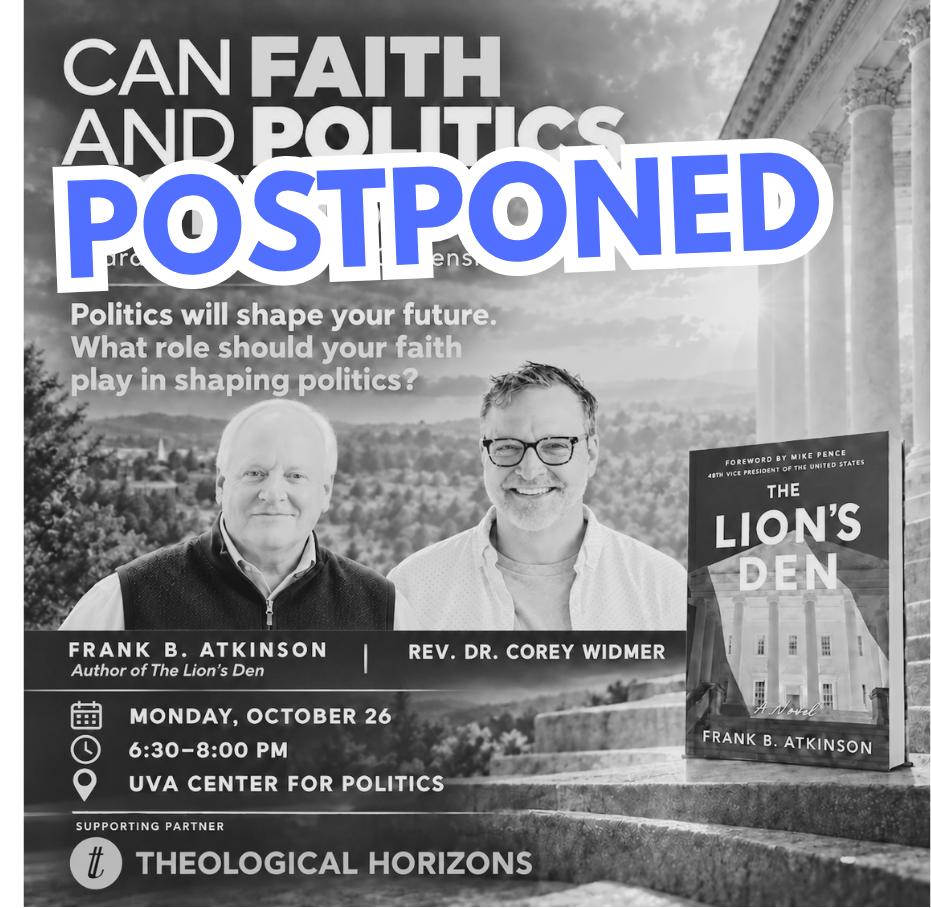 POSTPONED Can Faith and Politics Coexist?