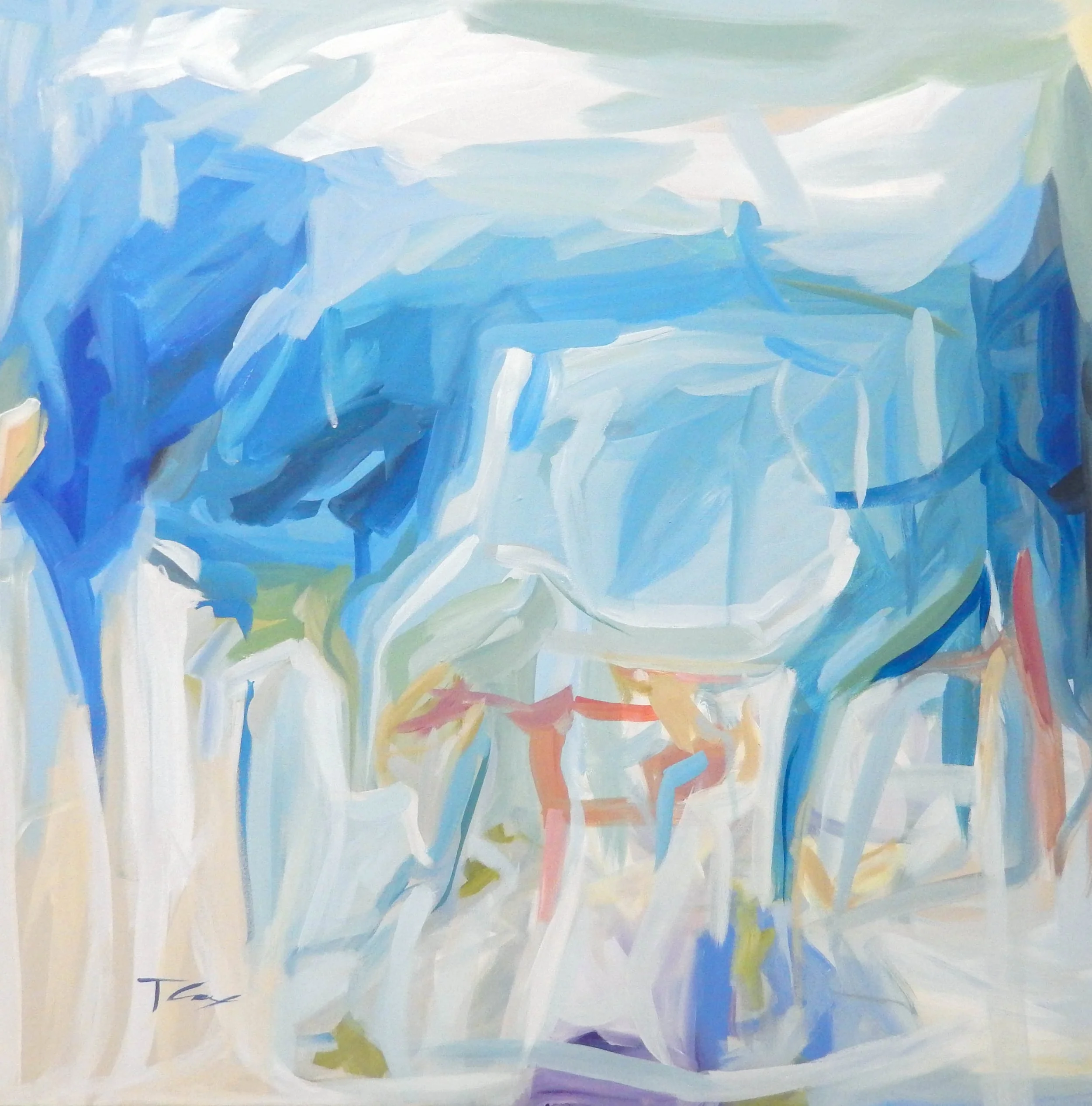 limits, 30 x 30 acrylic on canvas