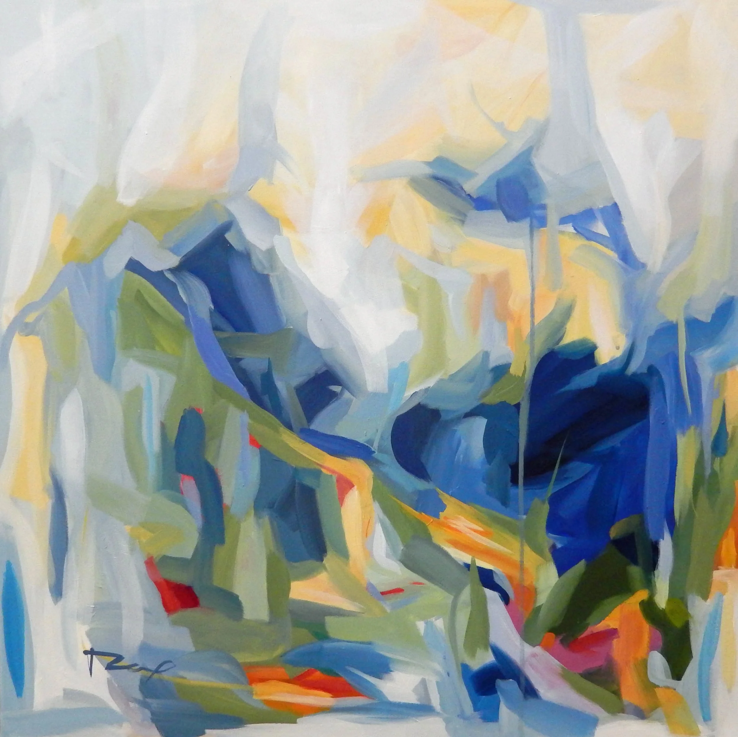 scandal, 30 x 30 acrylic on canvas