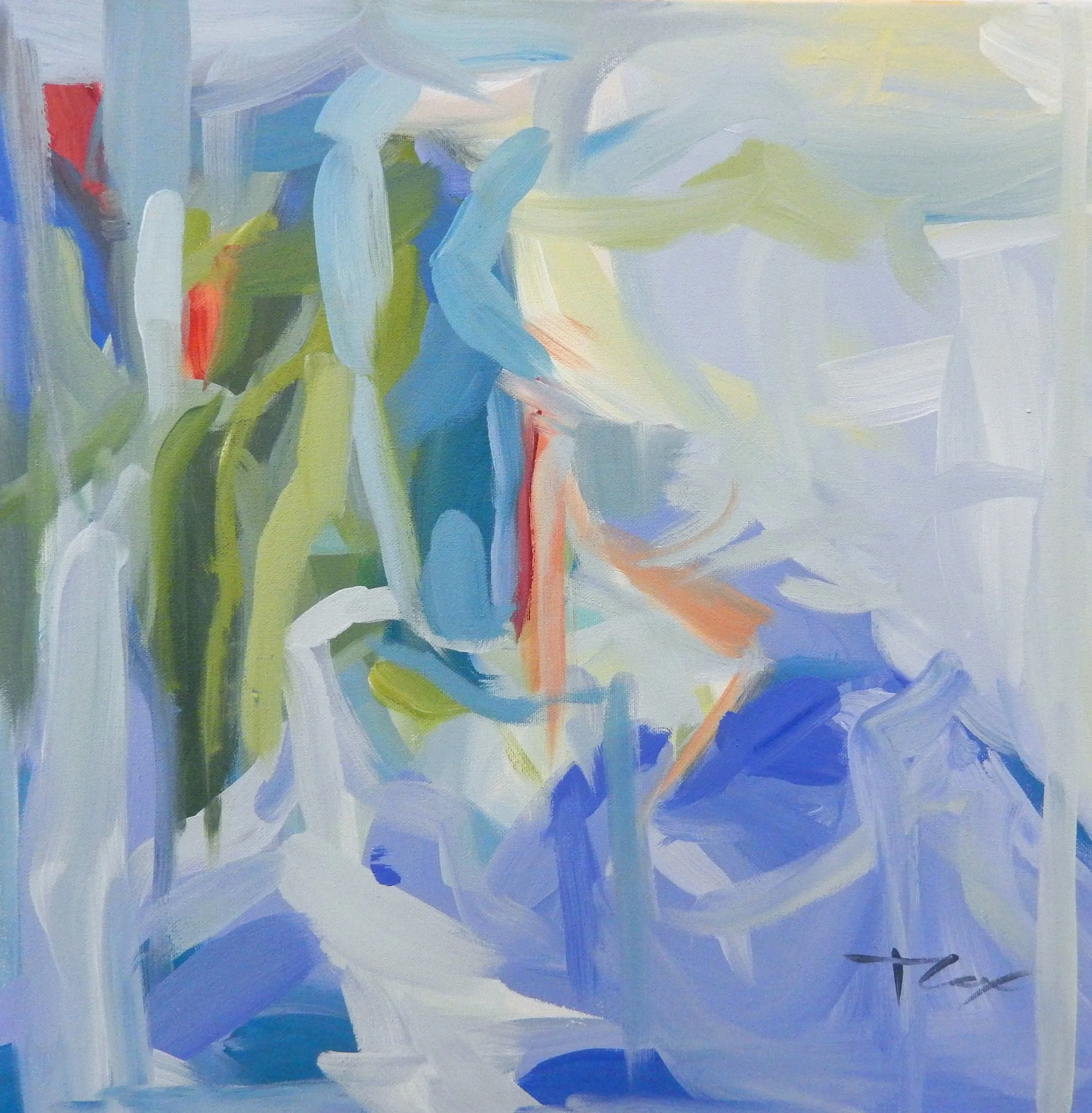 break, 16 x 16 acrylic on canvas