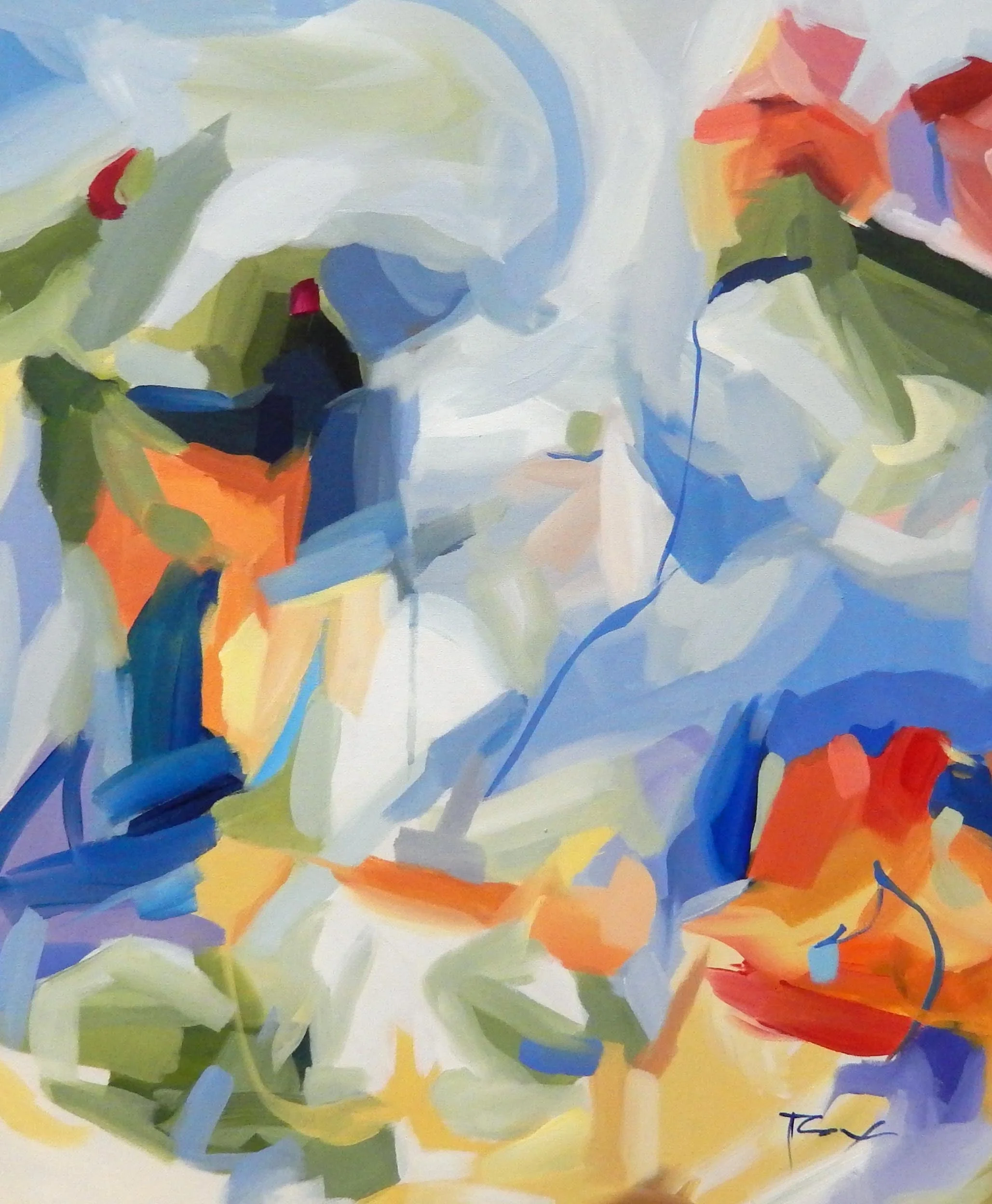 breakthrough, 20 x 24 acrylic on canvas. 