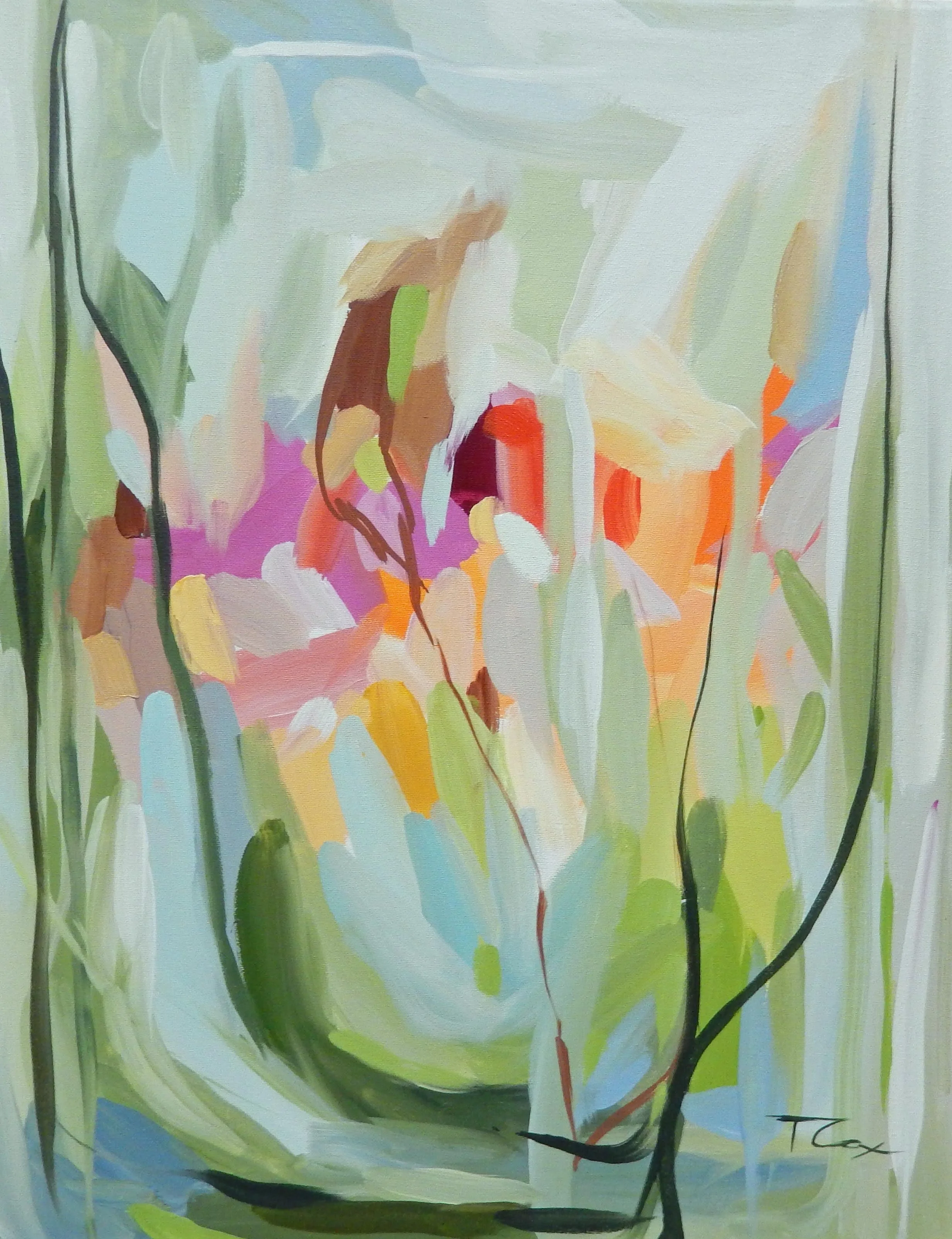 Mint, 16 x 20 acrylic on canvas