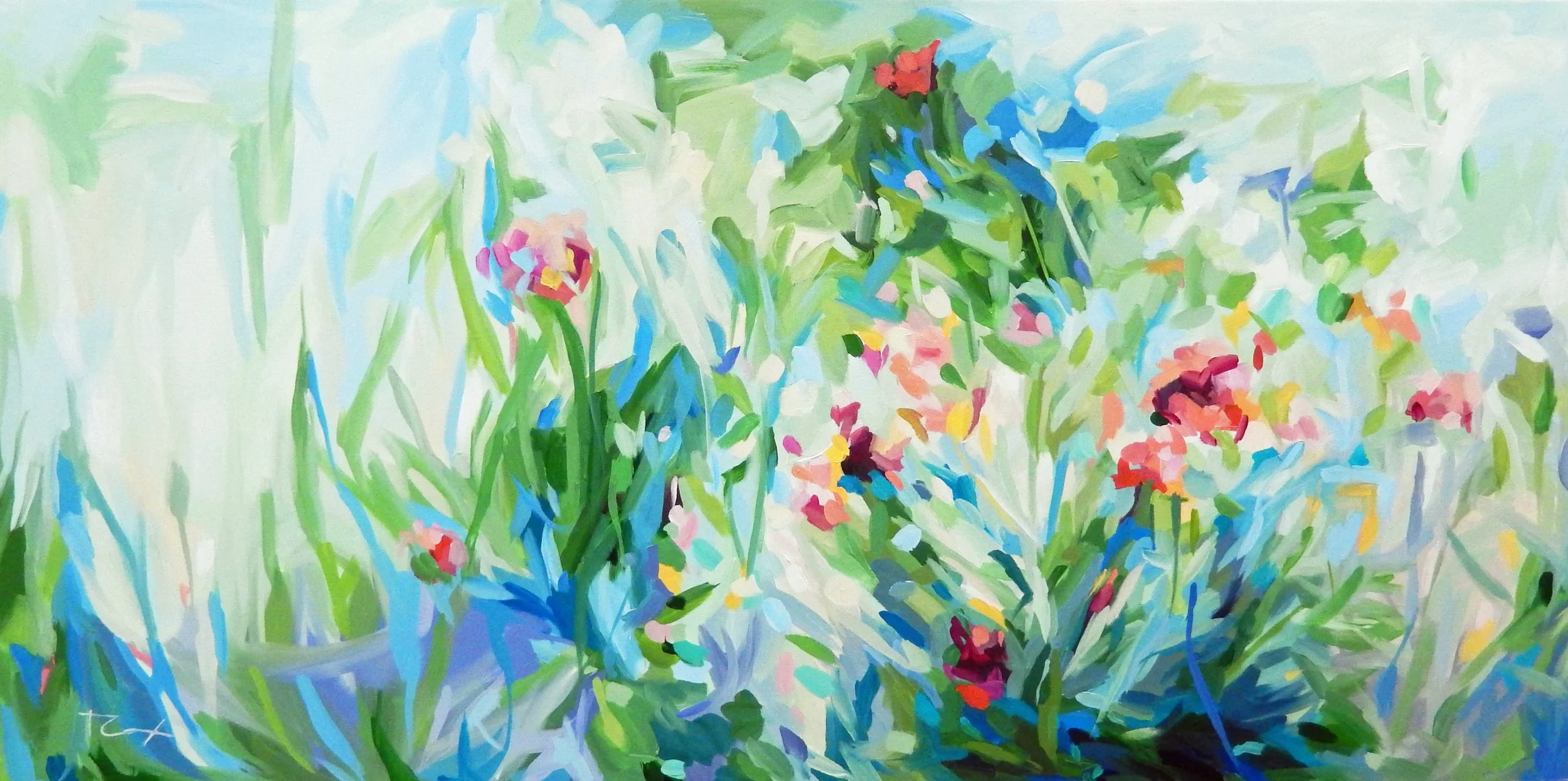 high point, 24 x 48 acrylic on canvas