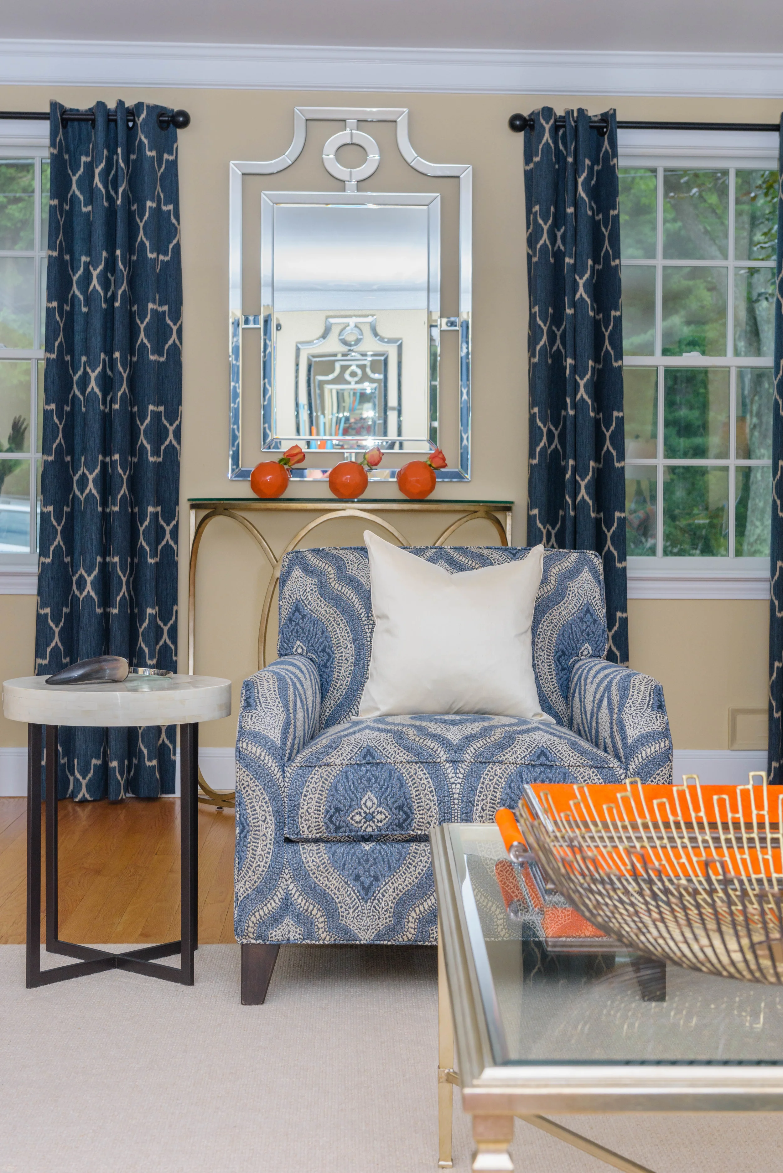 Living Room Interior Design - Andover, MA